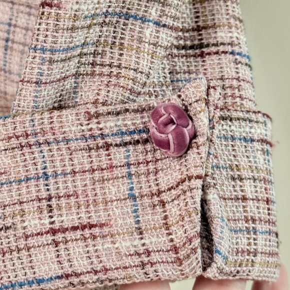 Parallel Elegant Pink Tweed Blazer Sz 4 EUC - Picture 5 of 10